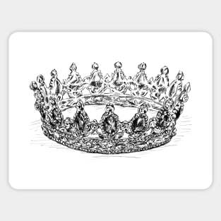 Crown Illustration Sticker